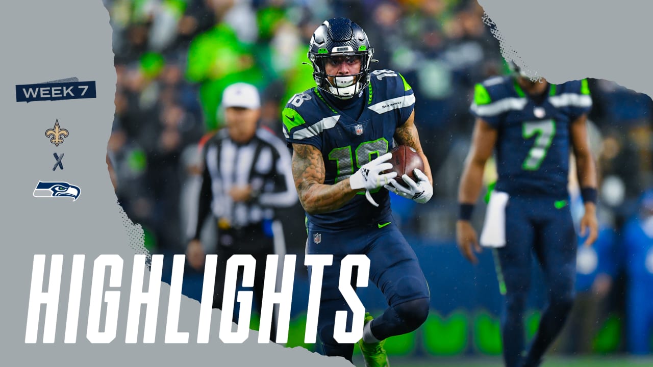 Highlights from Saints at Seahawks for Week 7 Monday Night Football