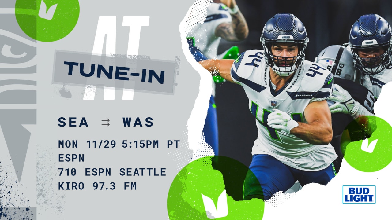 Seahawks vs Washington: Start Time and Channel for Monday Night Football  tonight