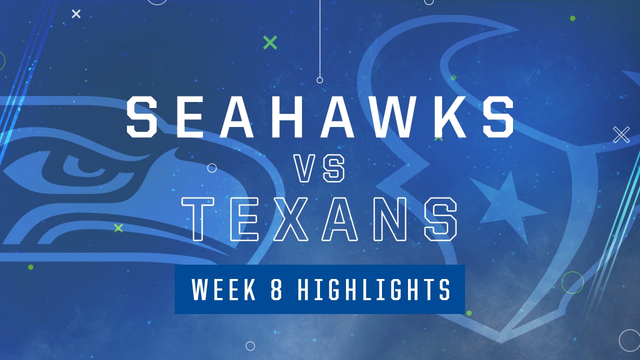 Texans vs. Seahawks  NFL Week 8 Game Highlights 