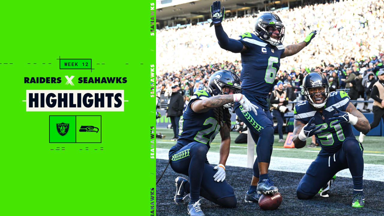 Las Vegas Raiders vs. Seattle Seahawks  2022 Week 12 Game Highlights 