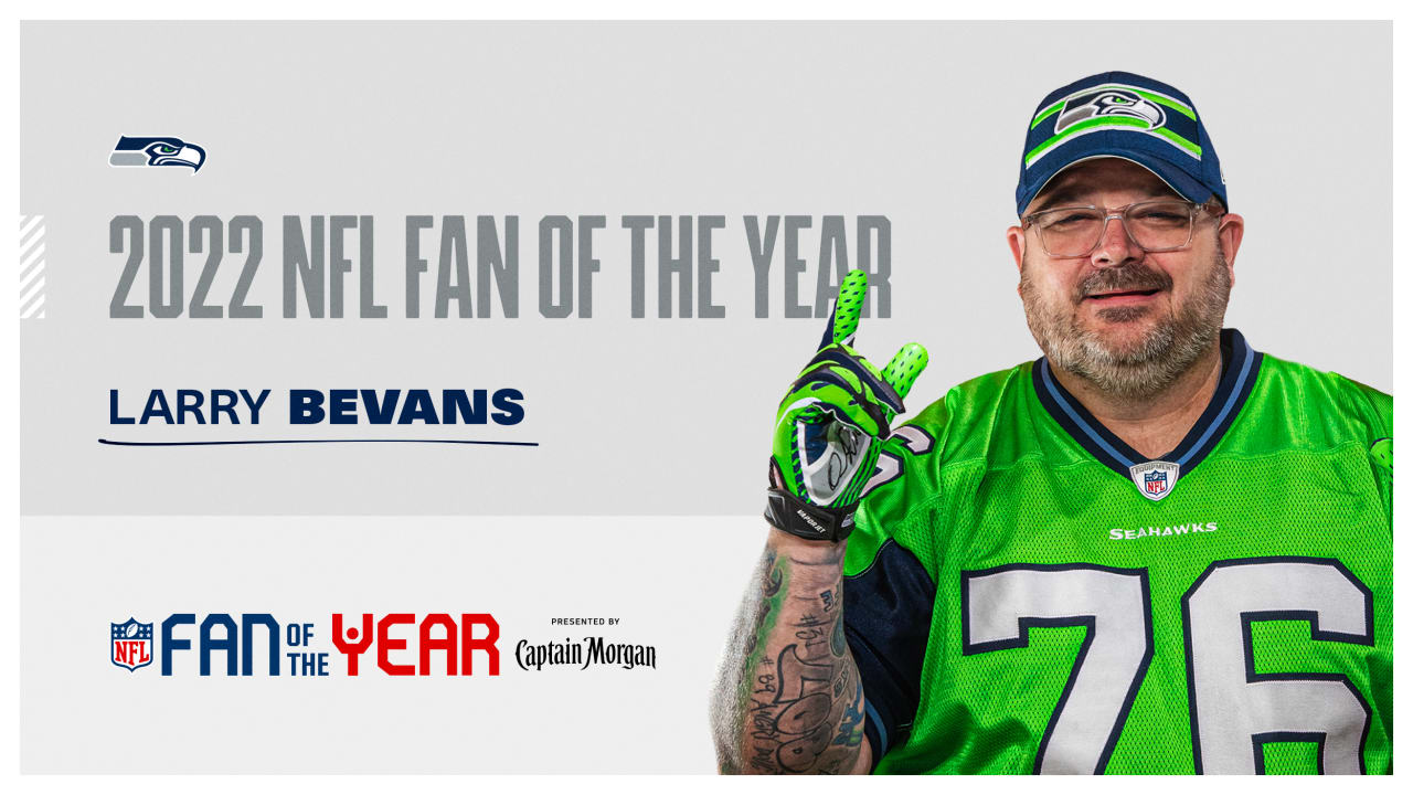 Seahawks Fan Larry Bevans Named NFL Fan Of The Year