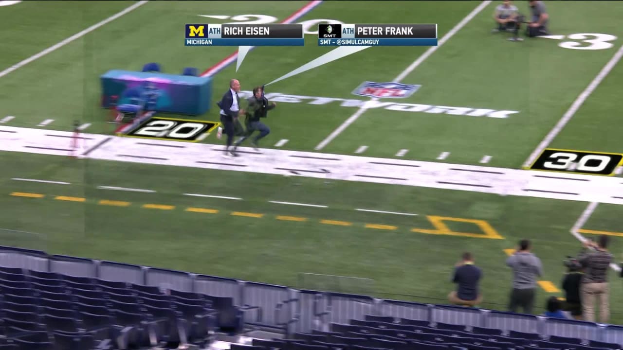 Simulcam Rich Eisen Vs. The Simulcam Guy In 40Yard Dash