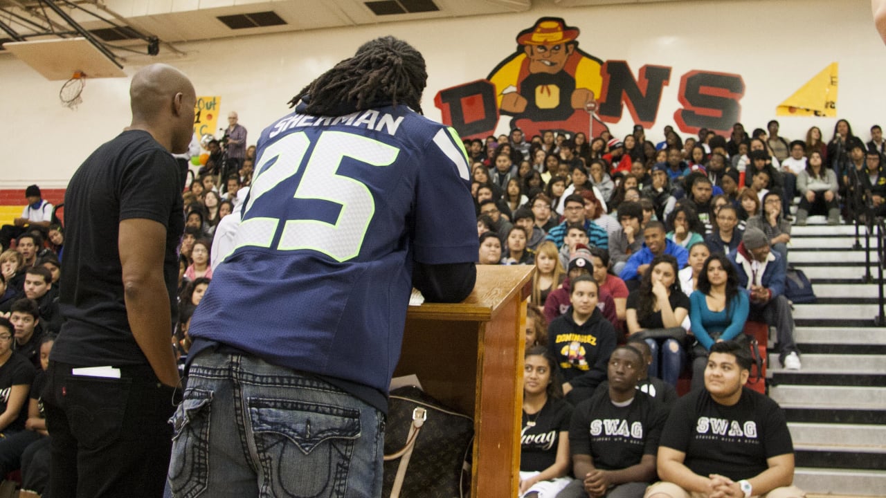 Richard Sherman Seattle Seahawks Nike Player Pride Name & Number T-Shirt -  College Navy