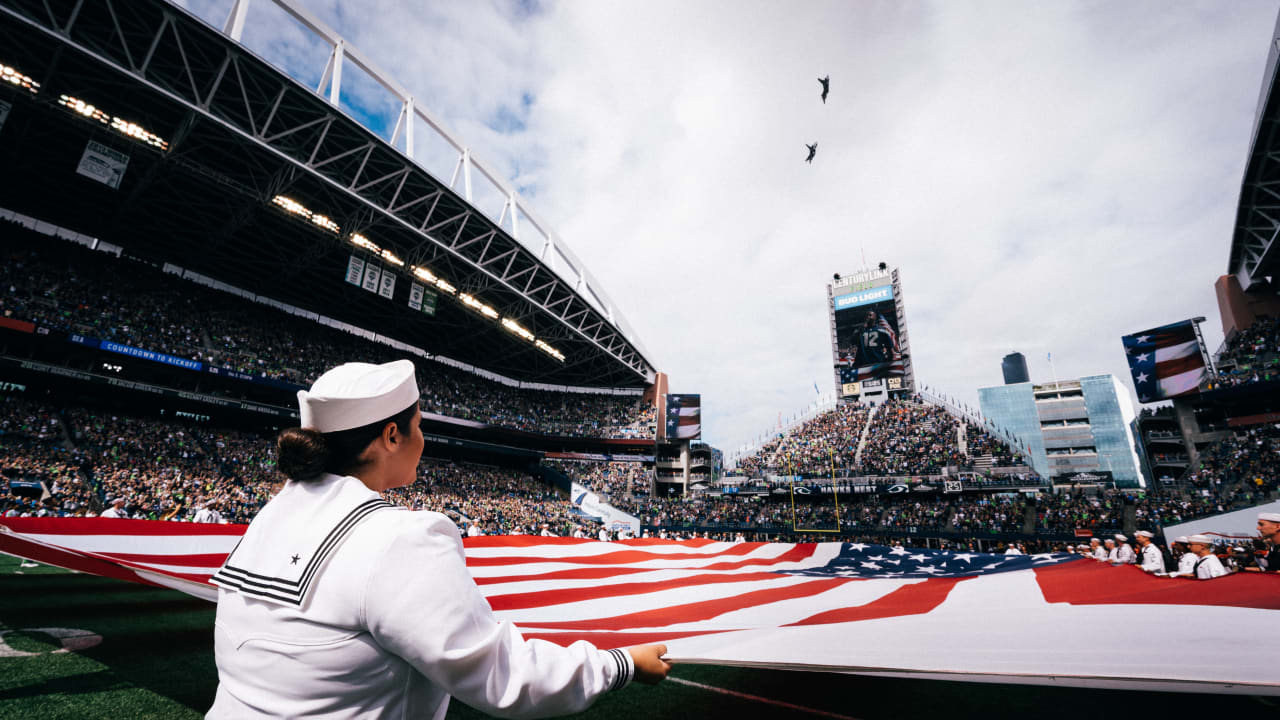 Seahawks Celebrate Salute To Service Month