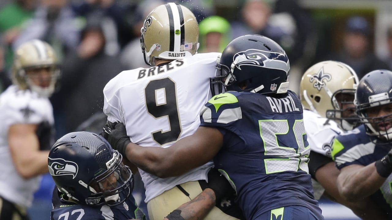 New Orleans Saints Drew Brees is seen in action in the first half of an NFL  NFC wild card playoff football game against the Seattle Seahawks, Saturday,  Jan. 8, 2011, in Seattle. (