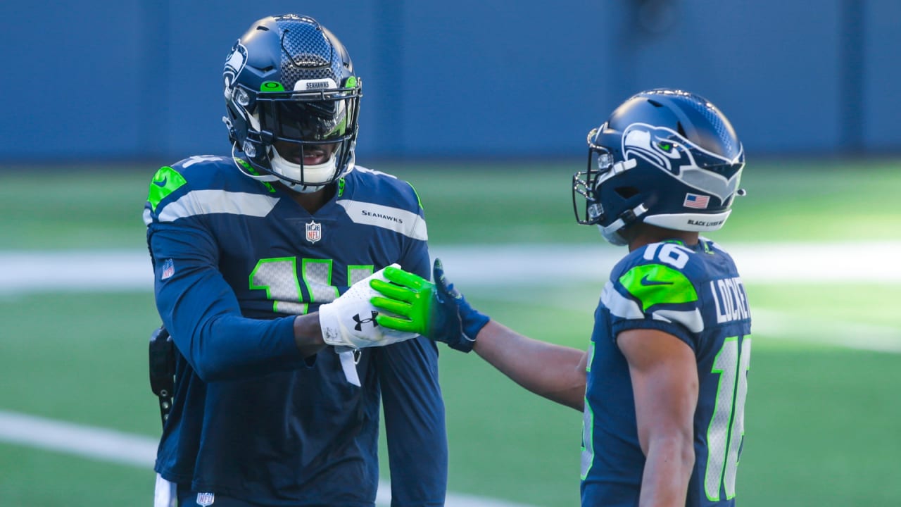 D.K. Metcalf & Tyler Lockett Seattle Duo WHT