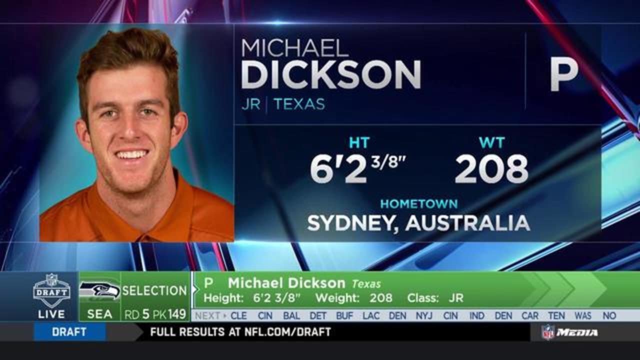 Michael Dickson drafted by Seattle Seahawks - University of Texas Athletics