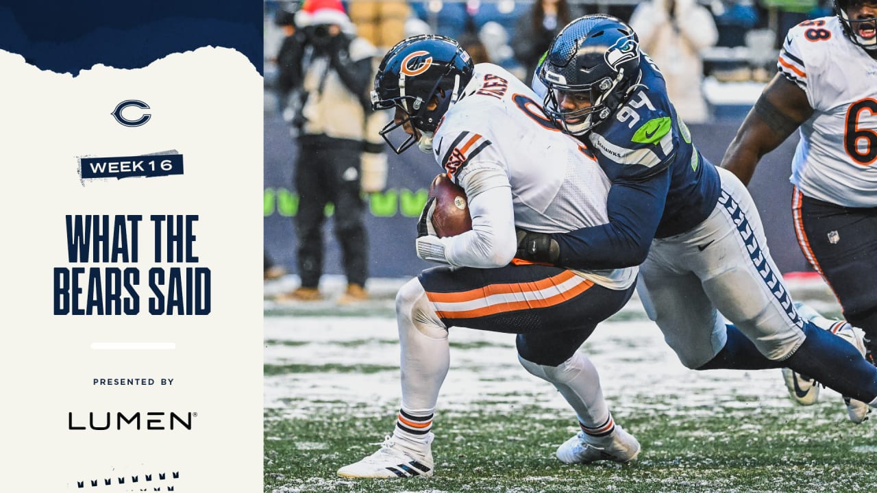 What The Bears Said Following Their 2524 Win Over The Seahawks
