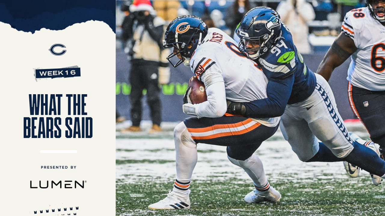 What The Bears Said Following Their 25-24 Win Over The Seahawks