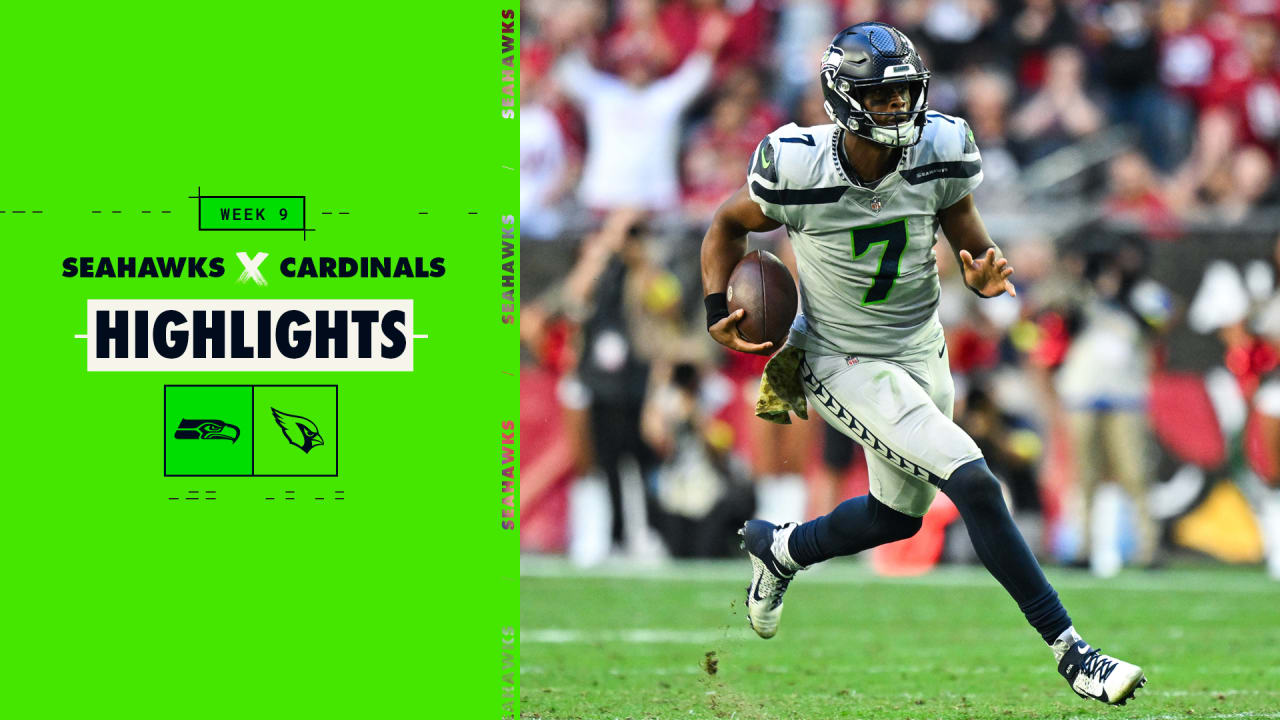 Seattle Seahawks vs. Arizona Cardinals  2022 Week 9 Game Highlights 