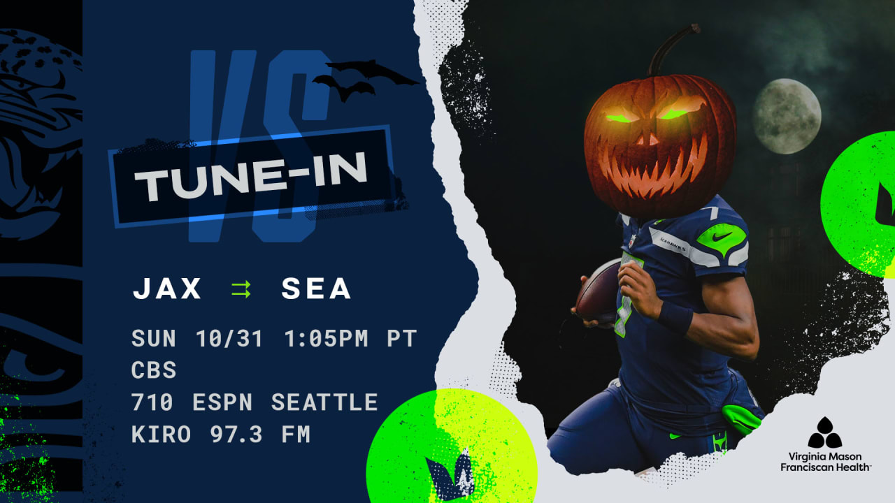 seattle seahawks vs jacksonville jaguars how to watch listen and live stream on october 31