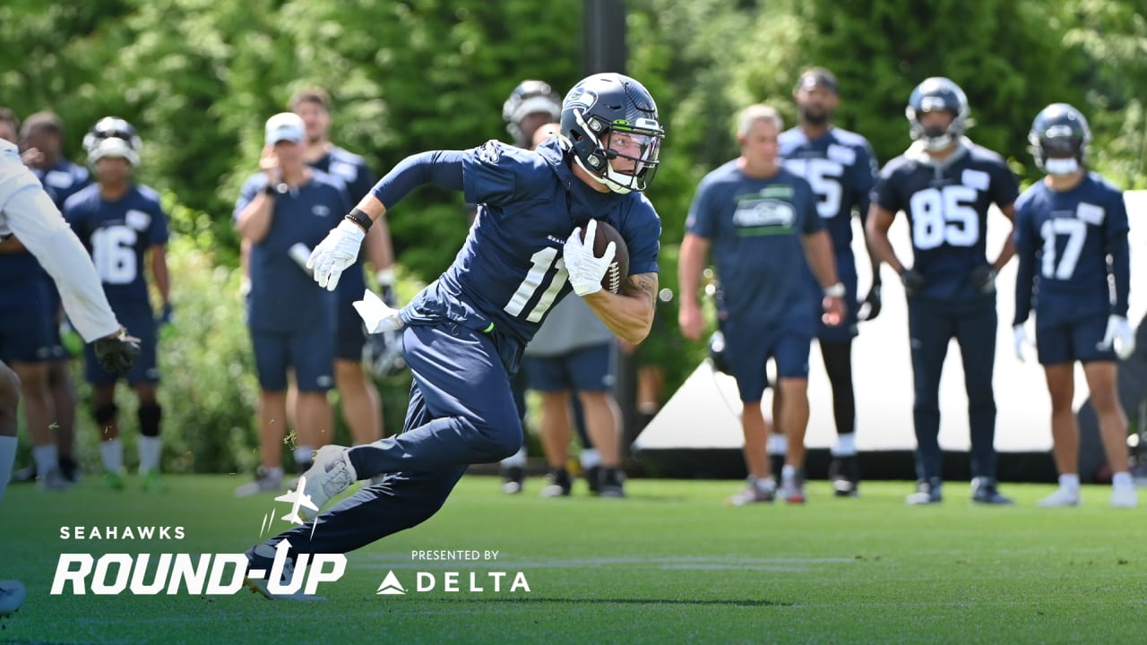 Seattle Seahawks wide receiver Cody Thompson in action on the