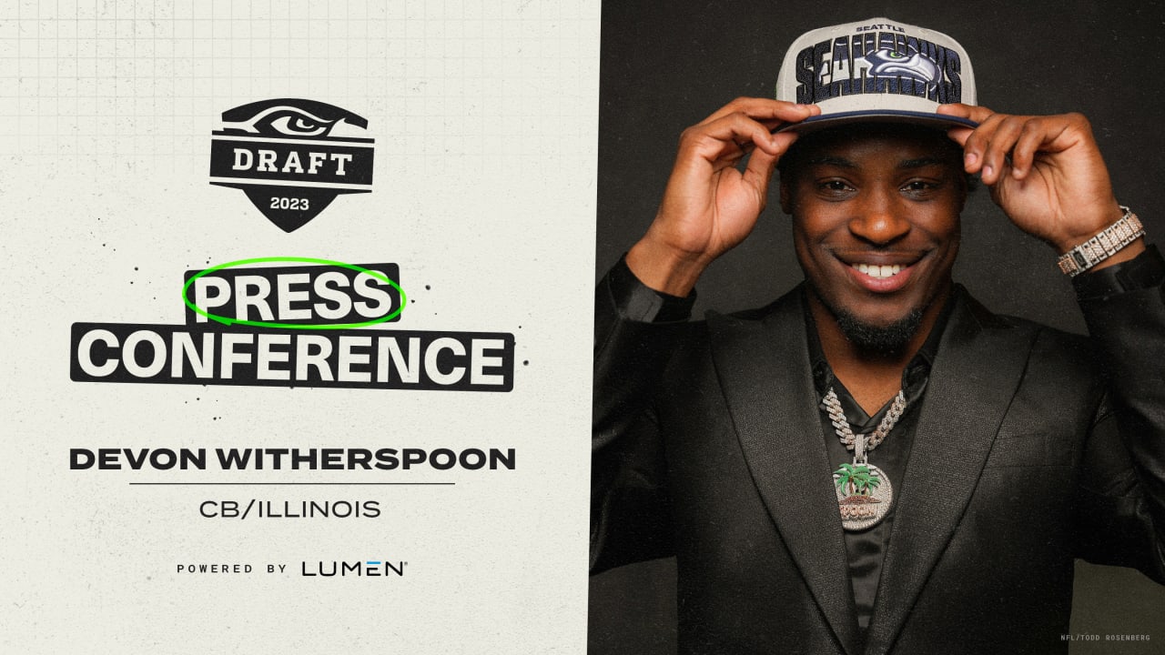 2023 NFL Draft CB Devon Witherspoon Of Illinois Meets With Media After