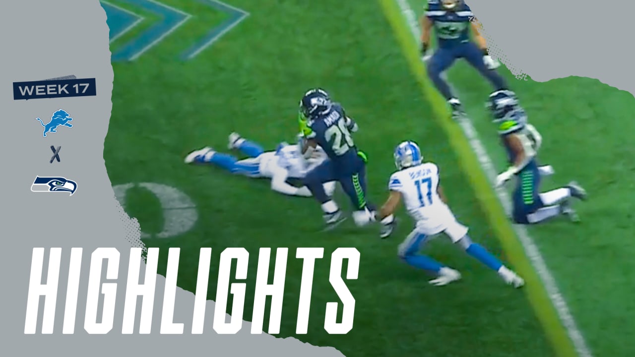 2021 Week 17 Seahawks vs. Lions Rashaad Penny Highlights