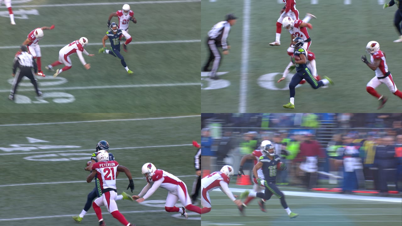 Seahawks tie Cardinals on Tyler Lockett's 99-yard kickoff return