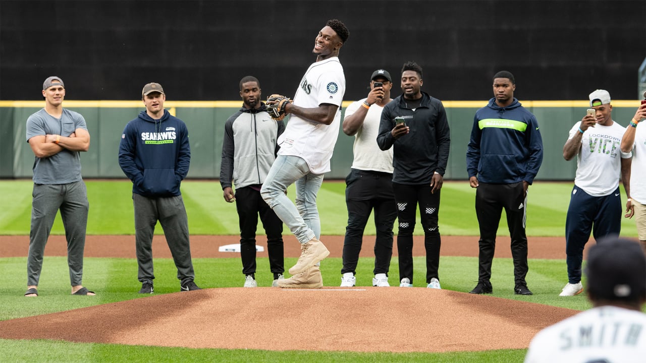 Mic'd Up DK Metcalf Throws Out Mariners First Pitch