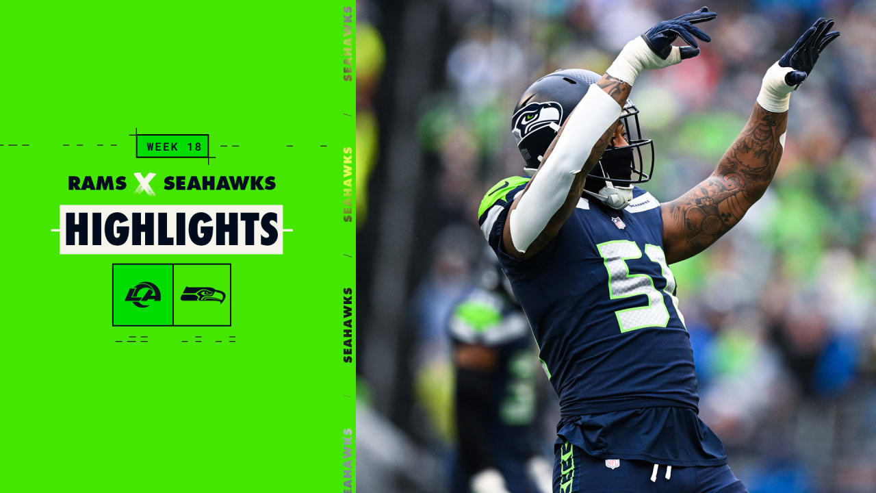 2022 Week 18 Seahawks vs. Rams Bruce Irvin Sacks Baker Mayfield Highlight