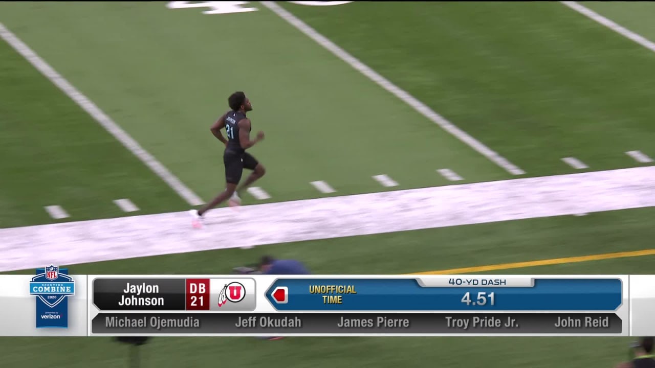 Utah cornerback clocks fastest time at 2020 NFL Combine 40-yard