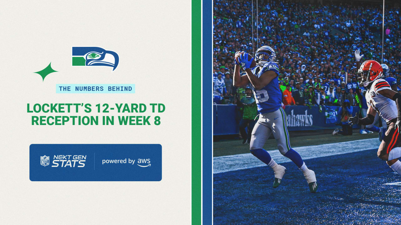 Numbers Behind Lockett's 12-yard TD Reception In Week 8 | Next Gen Stats