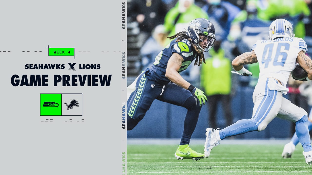 2022 Week 4 Seahawks at Lions Game Preview
