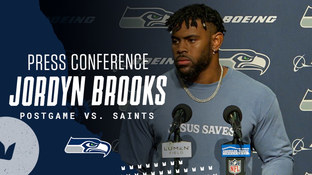 Jordyn Brooks Seahawks Postgame Press Conference Week 7 vs. Saints