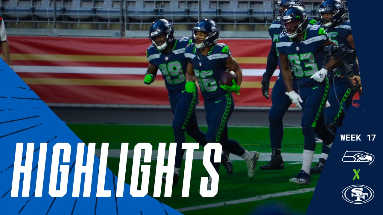 Seahawks at 49ers Game Highlights Week 17