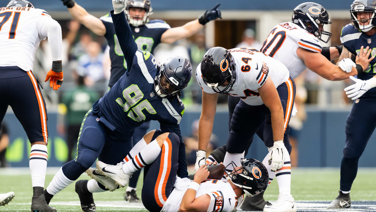 September 12, 2021: Seattle Seahawks wide receiver DK Metcalf (14) during  NFL football game action between the Seattle Seahawks and the Indianapolis  Colts at Lucas Oil Stadium in Indianapolis, Indiana. Seattle defeated