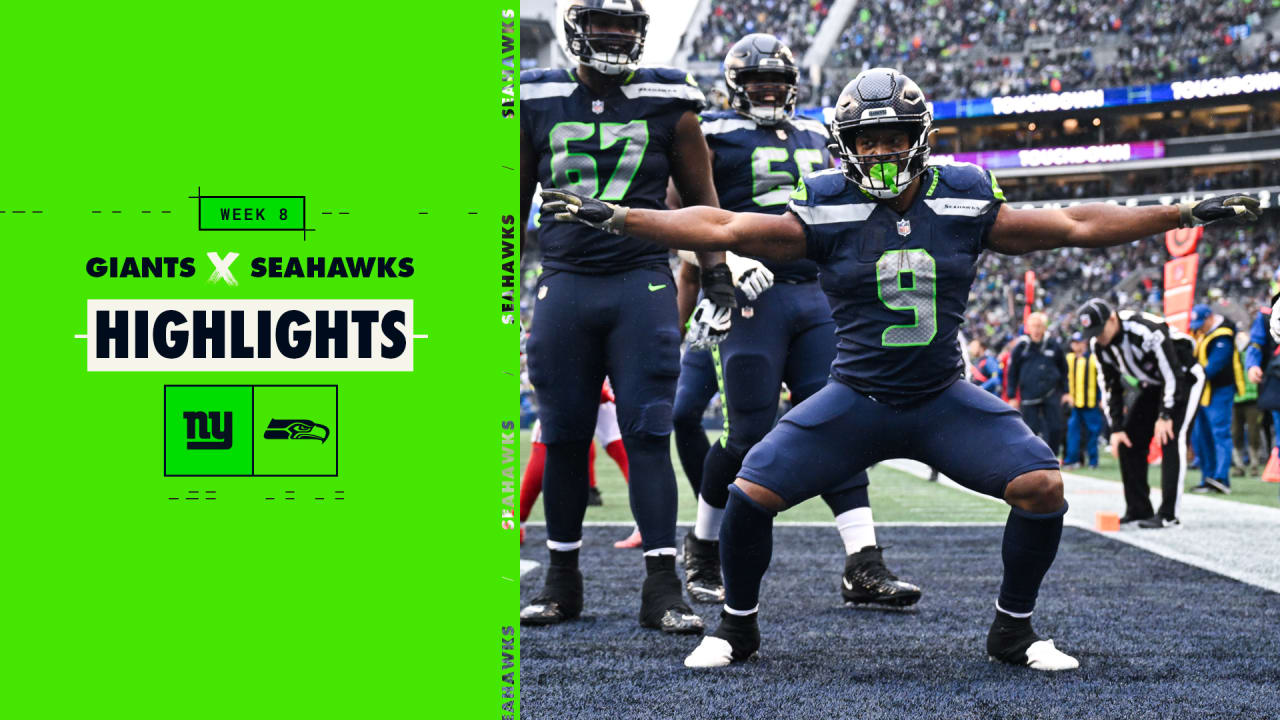 New York Giants vs. Seattle Seahawks  2022 Week 8 Game Highlights 