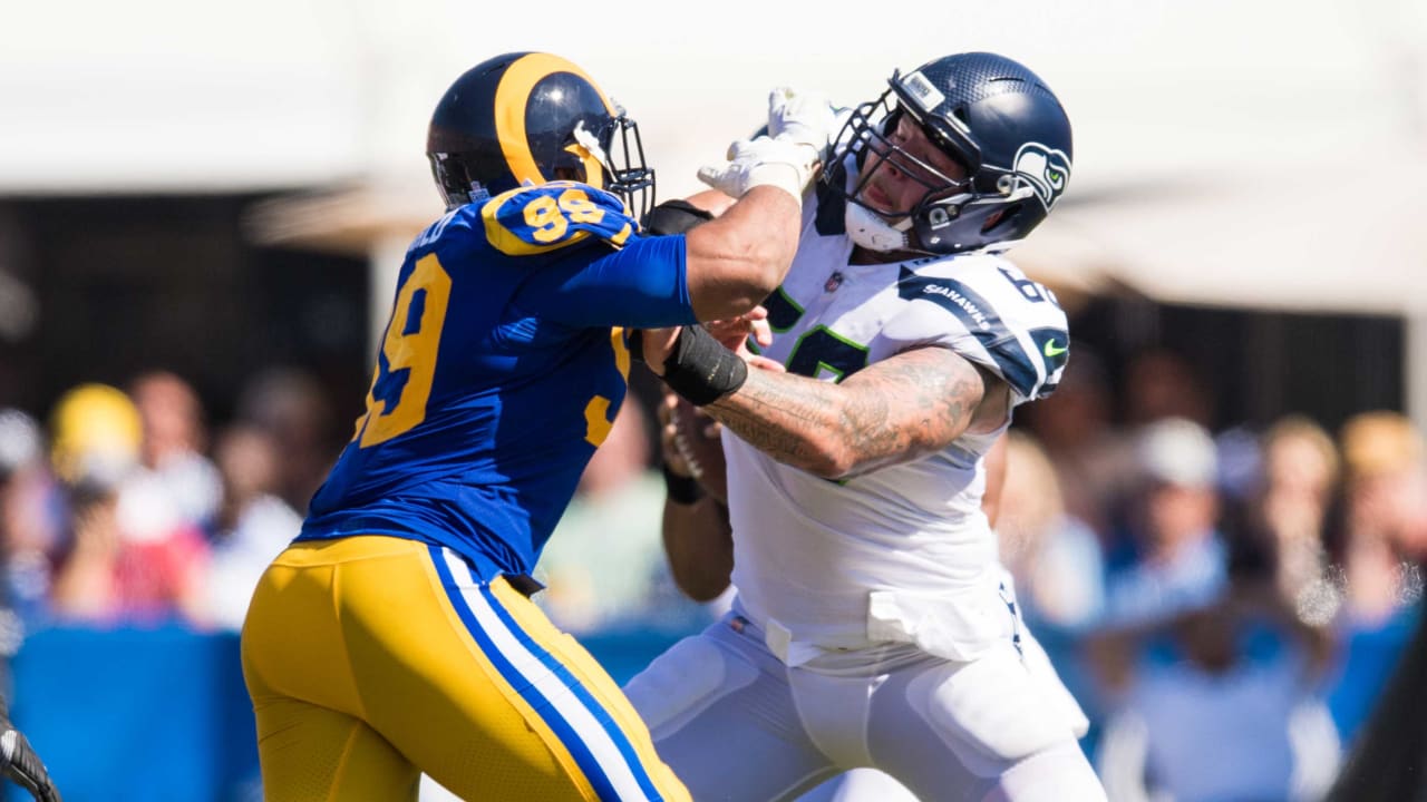 St. Louis Rams linebacker Larry Grant (59) is seen before the start of an  NFL football game between the San Francisco 49ers and the St. Louis Rams  Sunday, Dec. 26, 2010, in