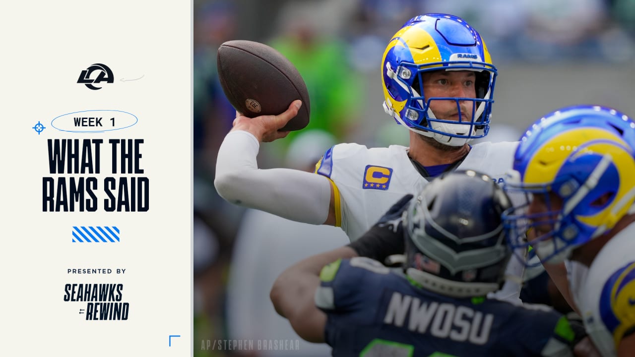 What The Rams Said - 2023 Week 1: Seahawks vs. Rams