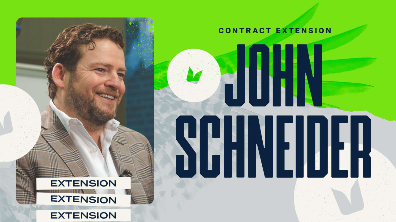 Seahawks Executive Vice President / GM, John Schneider, signs contract extension to 2027 draft