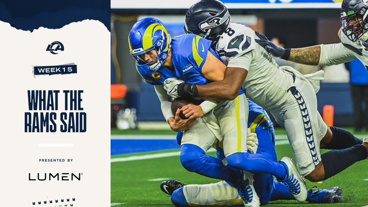 What The Rams Said Following Their 20-10 Win Over The Seahawks