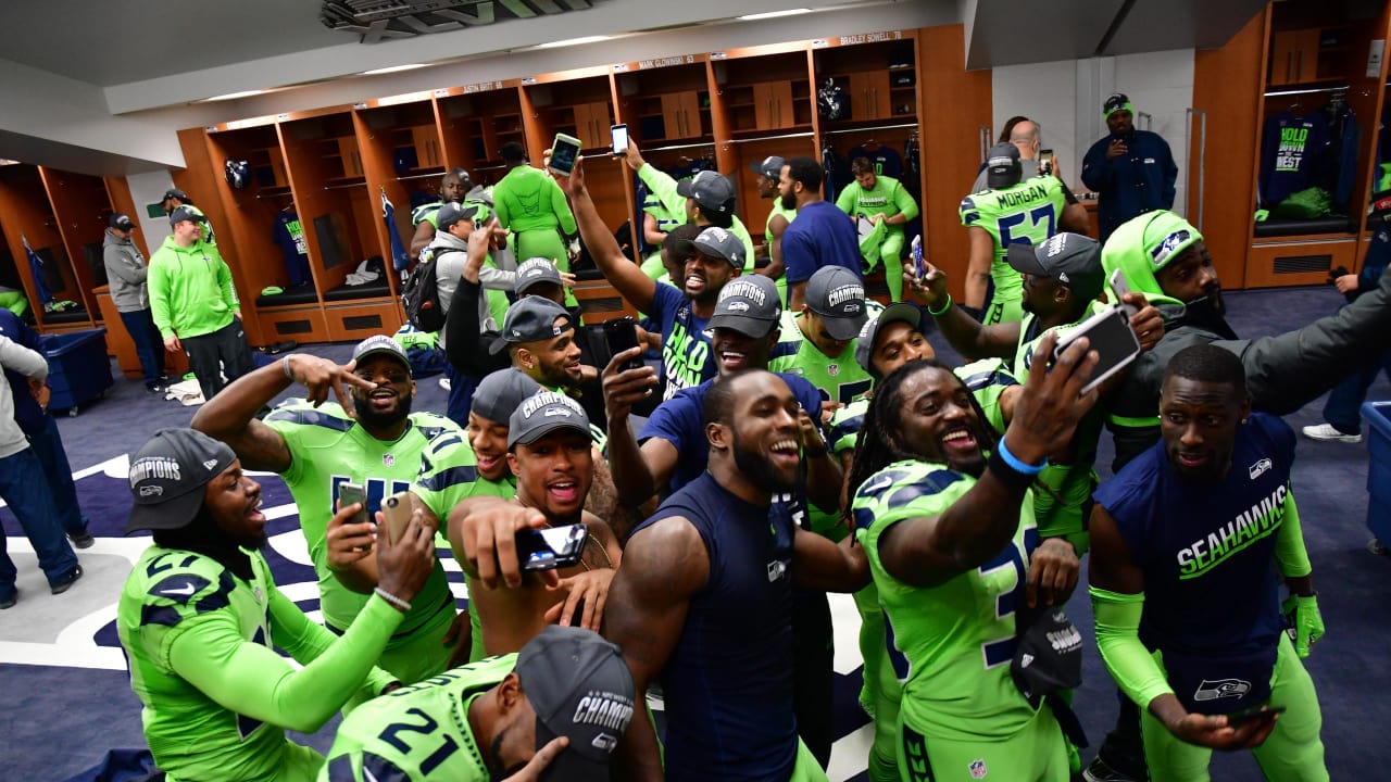 Seahawks Celebrate Nfc West Championship 1700