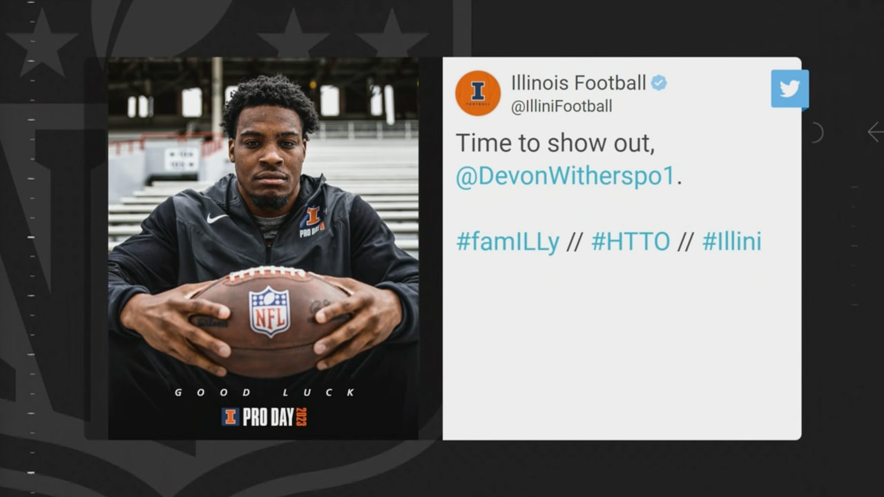 Watch CB Devon Witherspoon's 40Yard Dash From Illinois Pro Day