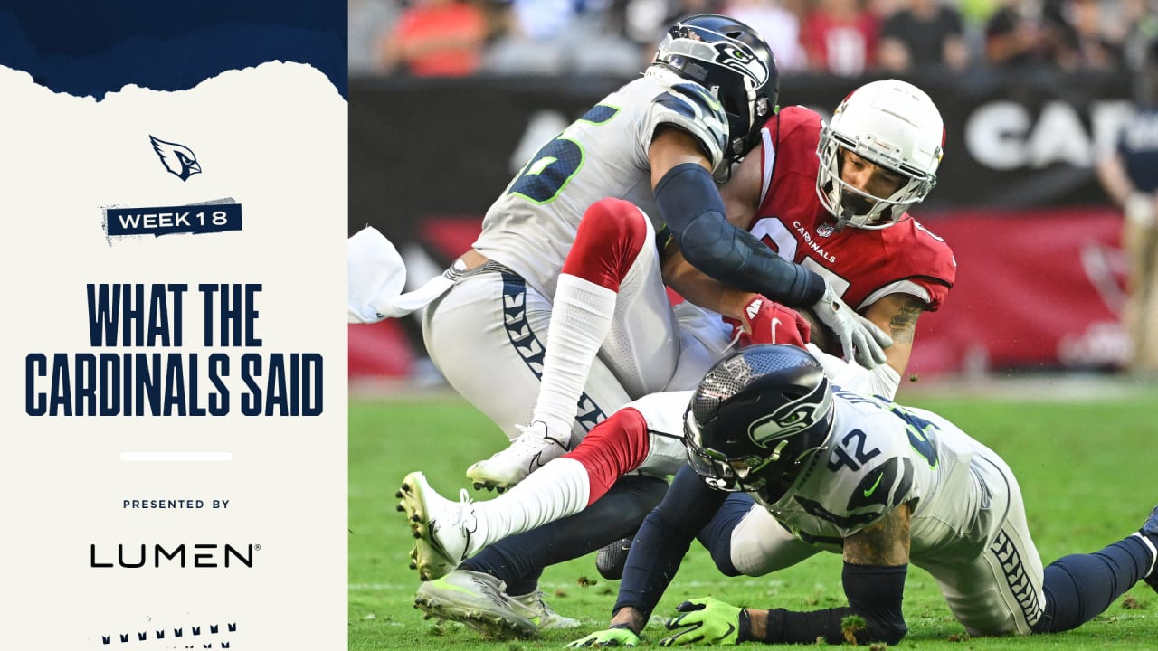 What The Cardinals Said Following Their 38-30 Loss To The Seahawks