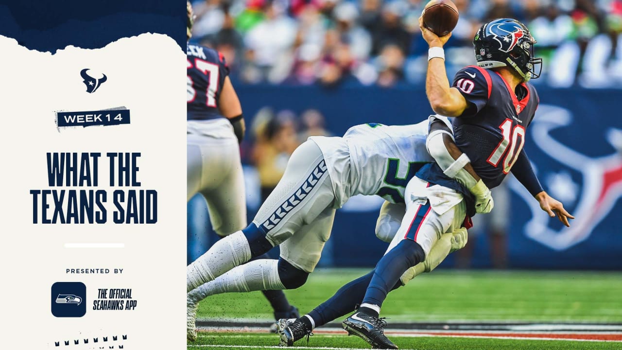 \ud83d\udcf8 | Texans vs. Seahawks, Week 14