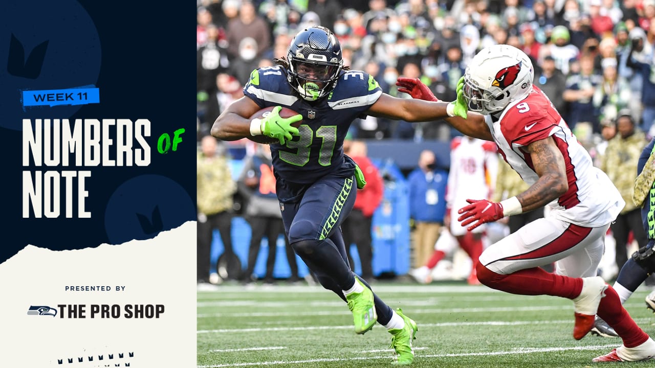 12 Numbers Of Note From The Seahawks' Week 11 Loss To Arizona