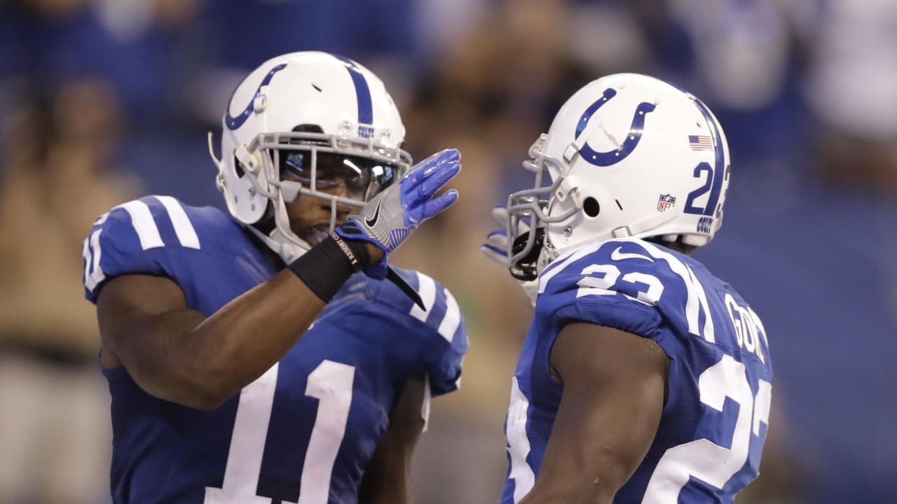 Cincinnati Bengals wide receiver A.J. Green (18) is tackled by Indianapolis  Colts cornerback Vontae Davis (21) in the second half of an NFL football  game, Sunday, Oct. 29, 2017, in Cincinnati. (AP …