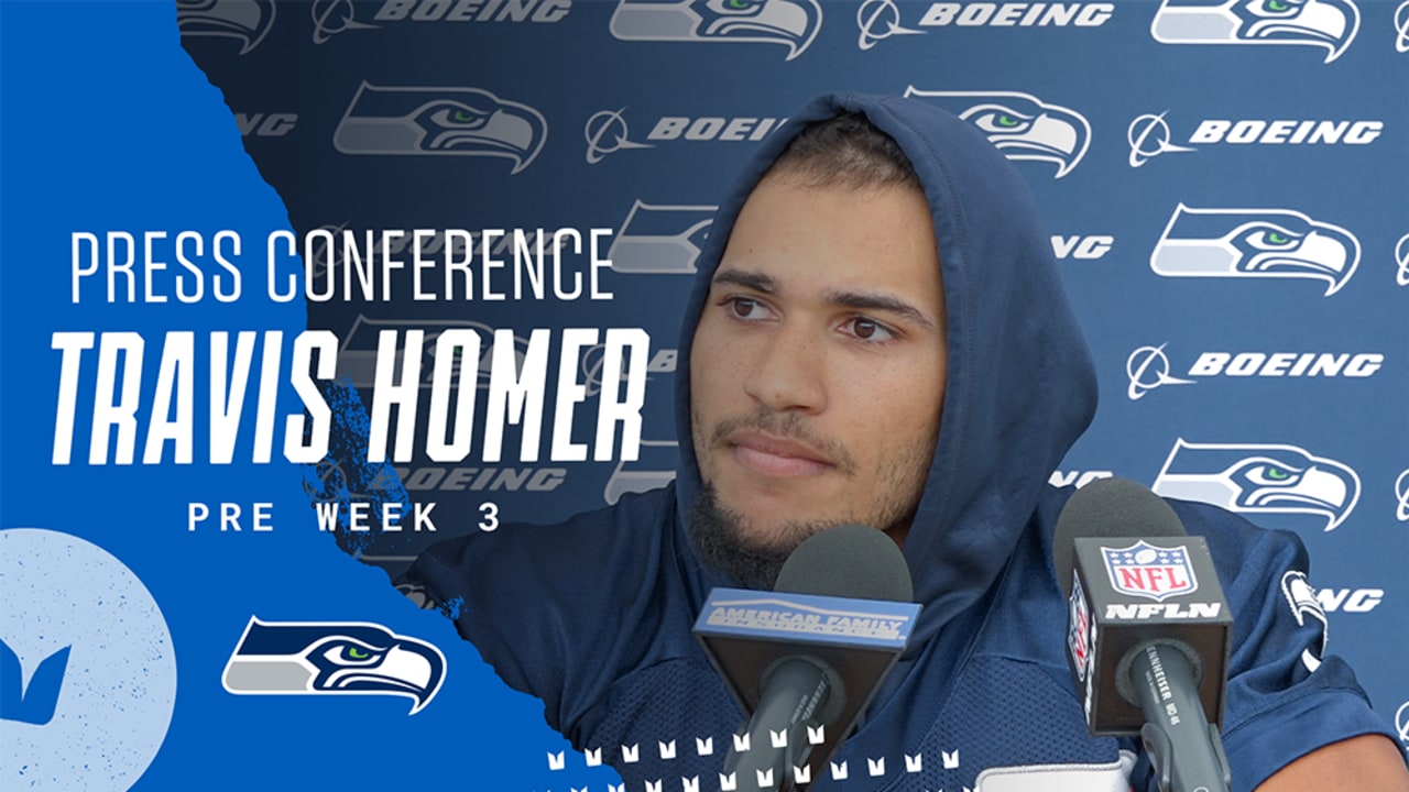 Seahawks Running Back Travis Homer Rookie Minicamp Press Conference 