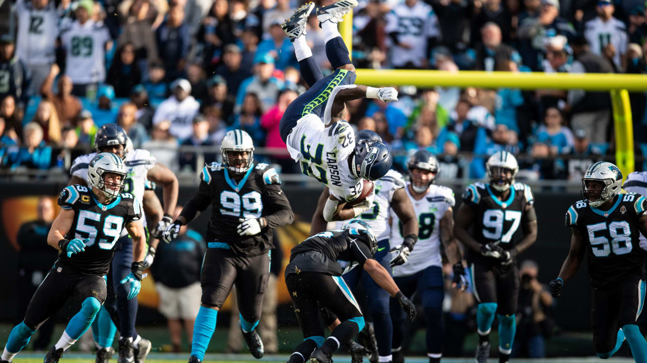 Chris Carson Provides “Out Of This World” Highlight In Seahawks Win at ...