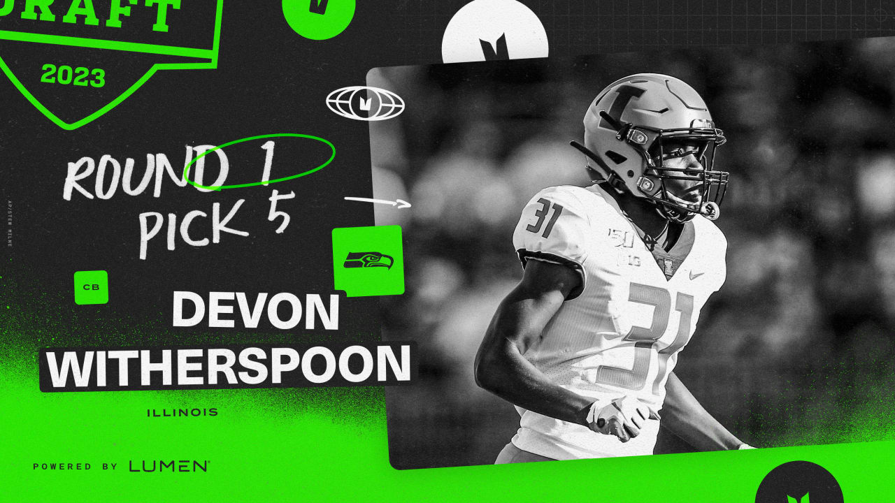 2023 NFL Draft: Cornerback Devon Witherspoon, Illinois, Pick No. 5