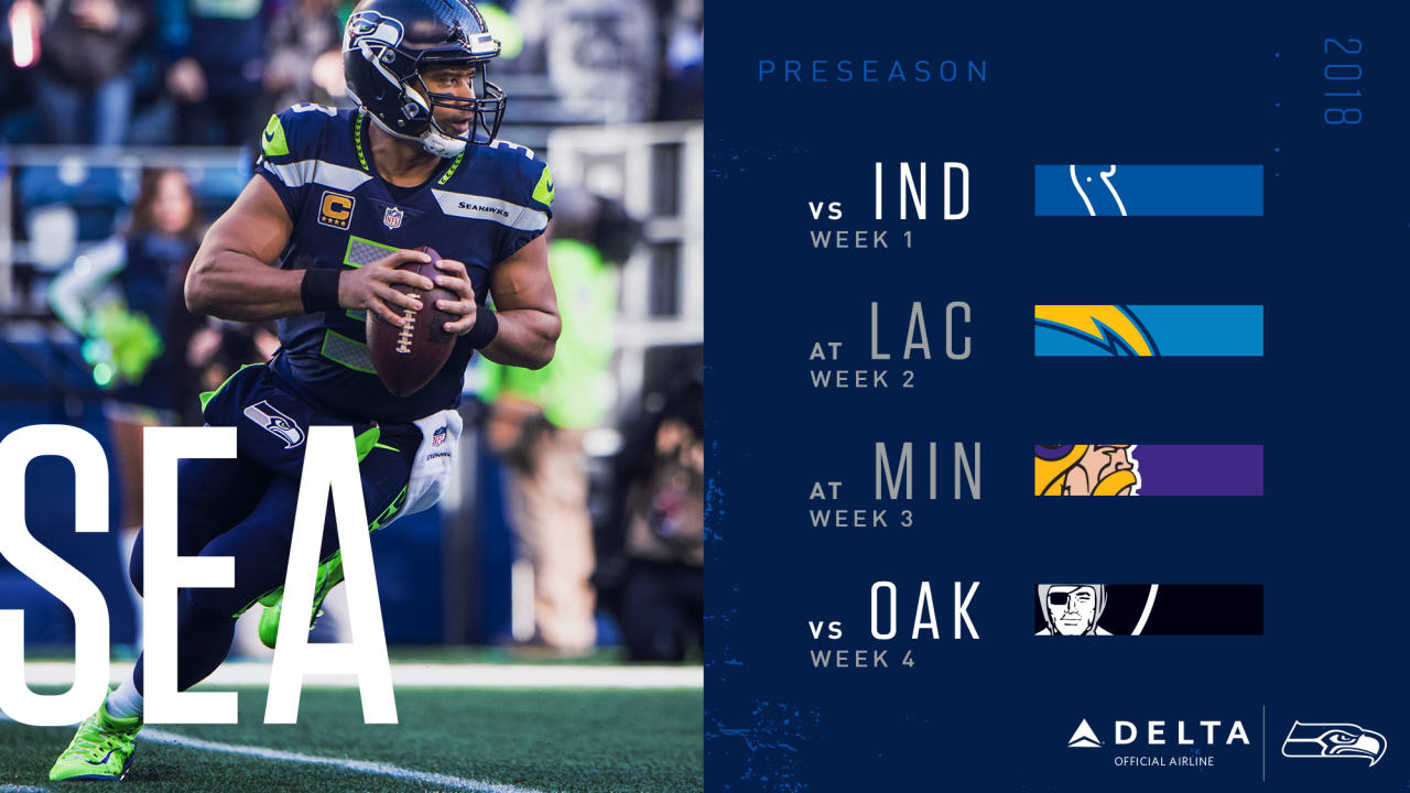 Seattle Seahawks 2018 Schedule Announced, Includes Five Prime-Time Games