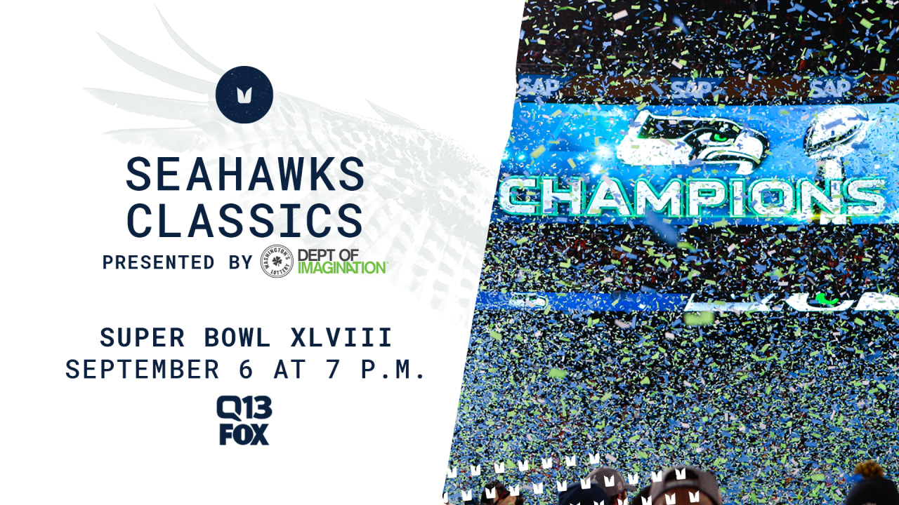 Seattle Seahawks Super Bowl XLVIII Champions 16” X 16” Player Collector Towel 