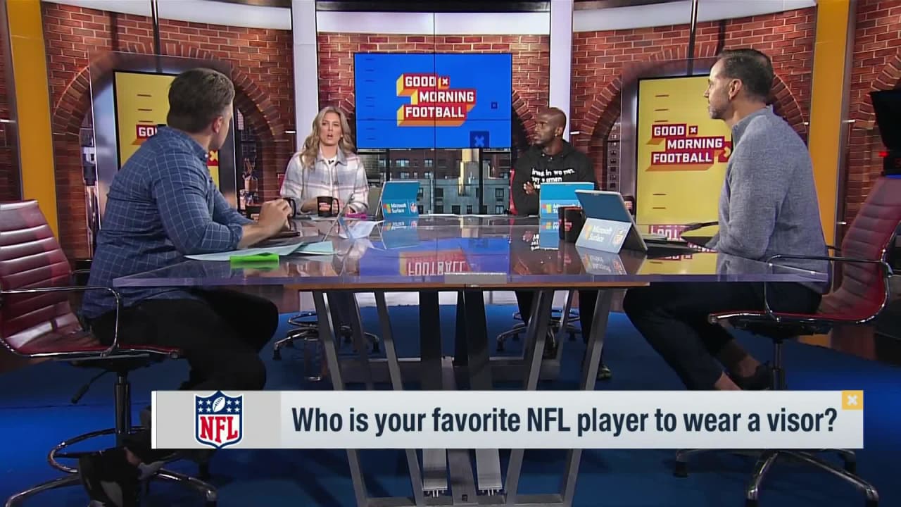 Who Is Your Favorite NFL Player To Wear A Visor? 'GMFB'