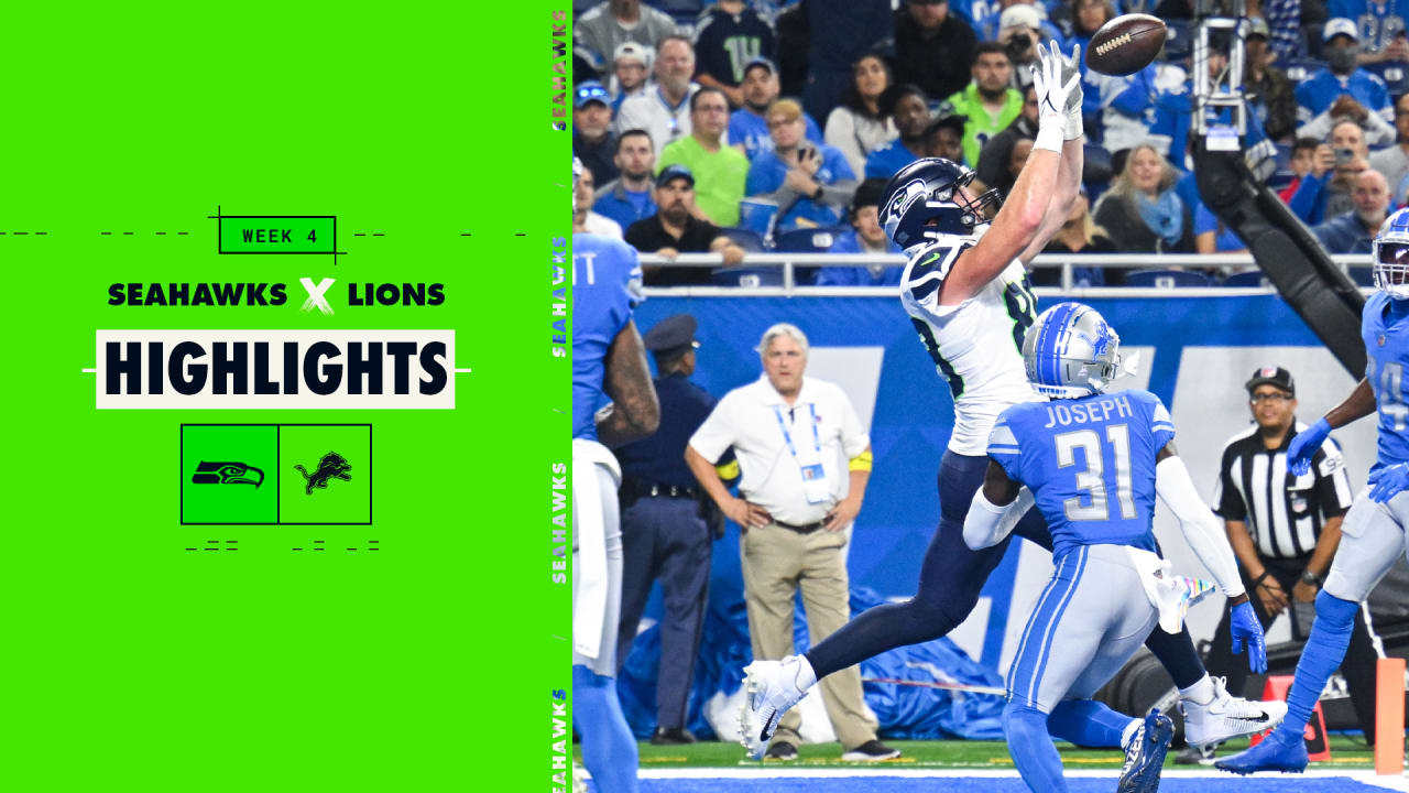 Seattle Seahawks vs. Detroit Lions  Week 4 2022 Game Highlights 