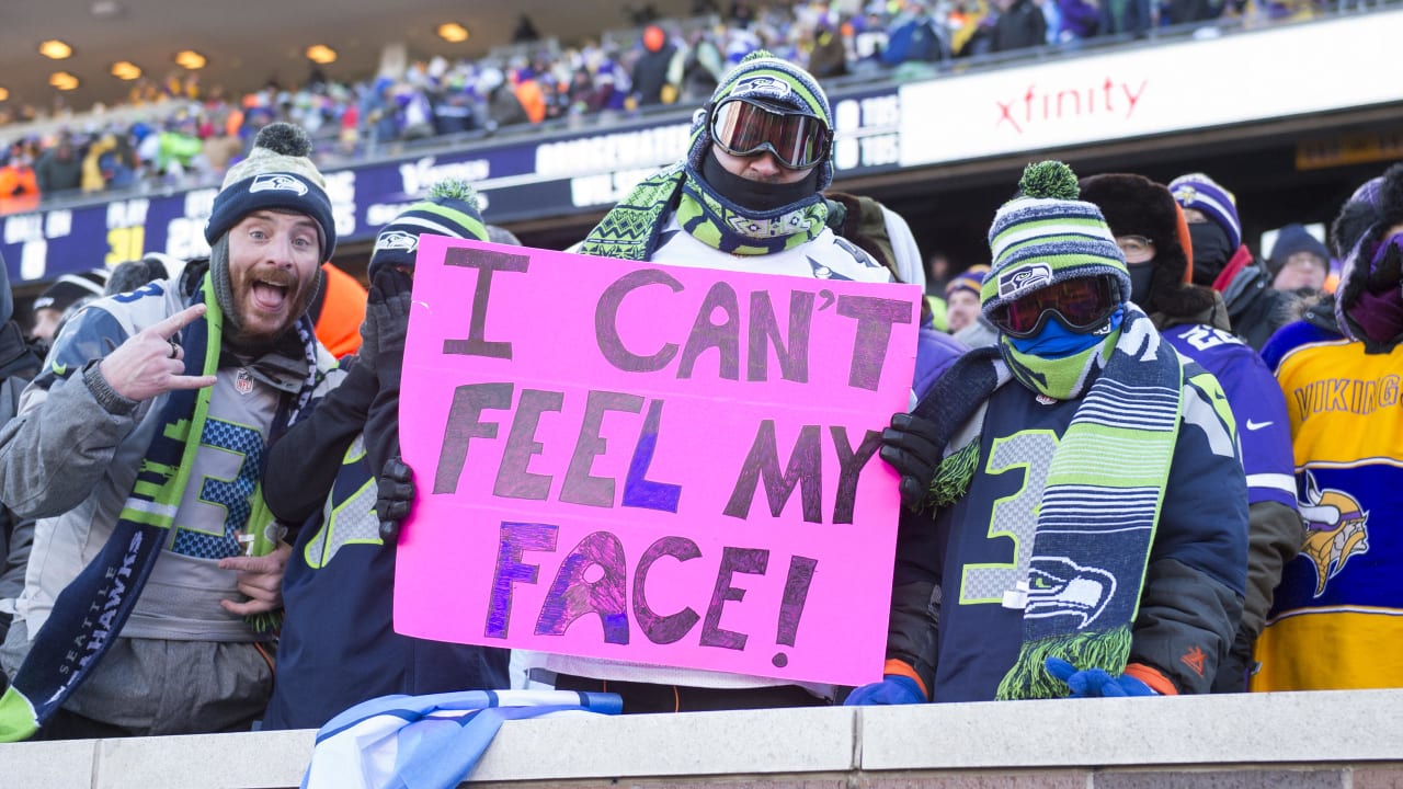 Seattle Seahawks at Minnesota Vikings Ranks As Third-Coldest Playoff Game  in NFL History