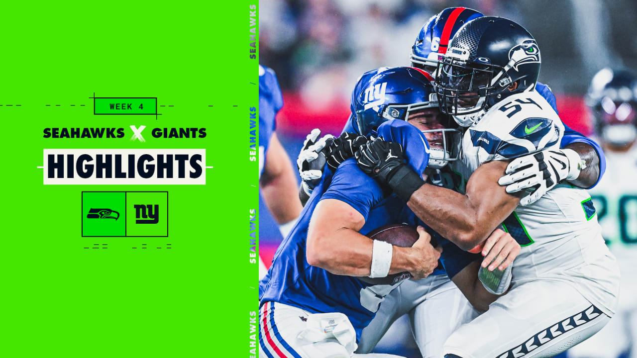 Watch the Seahawks' best defensive plays vs. the Giants