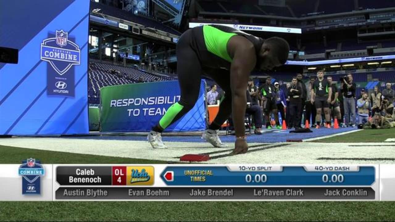 2016 NFL Combine: Caleb Benenoch 40-Yard Dash