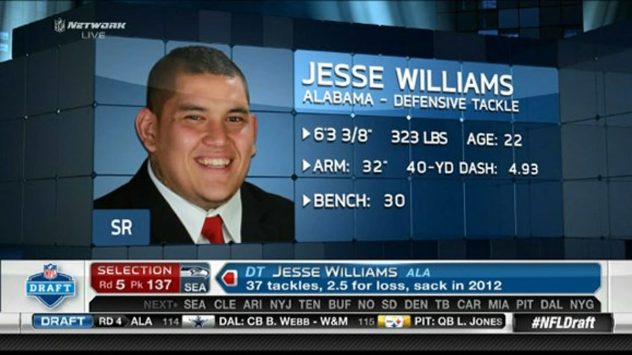 Seattle Seahawks Draft Dt Jesse Williams No 137 In 13 Nfl Draft