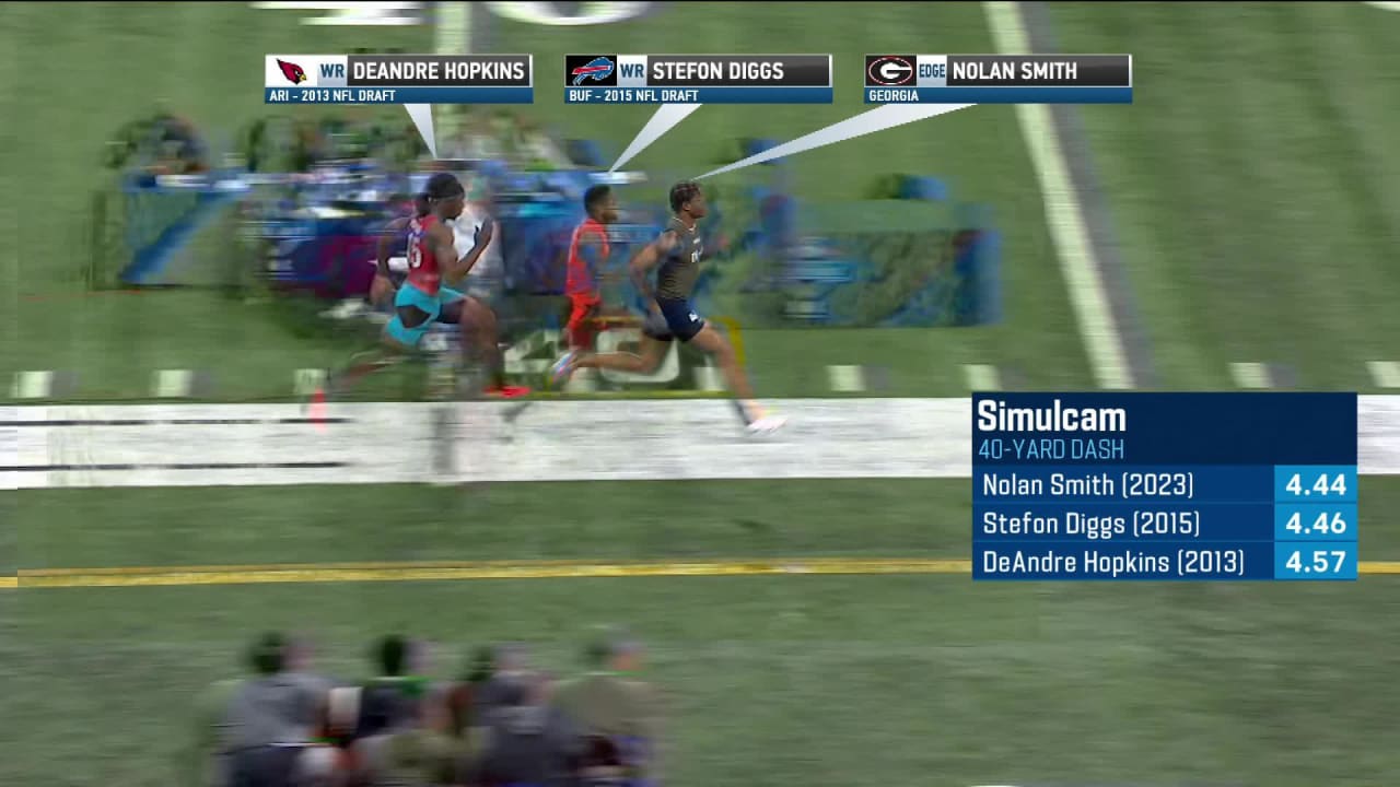 Nolan Smith Edges Out Stefon Diggs And Deandre Hopkins In 40Yard Dash